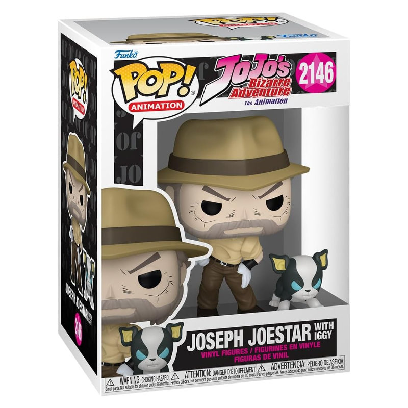 Funko POP! - Le bizzarre avventure di JoJo - Joseph Joestar with Iggy 2146