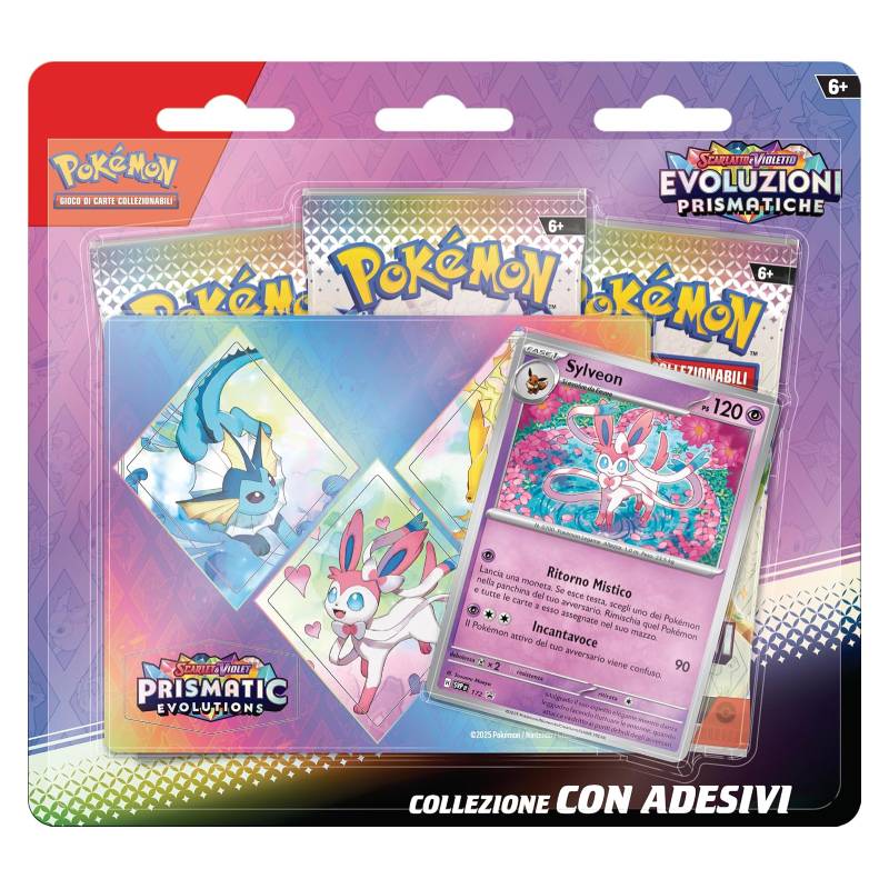 Pokémon - Evoluzioni Prismatiche - Collezione con adesivo di Sylveon (IT)