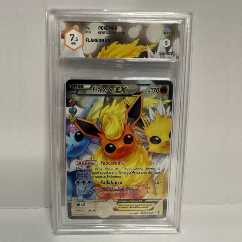 Pokémon - GRAAD - Flareon EX (Generazioni 2016) GRAAD 7,5 (IT)