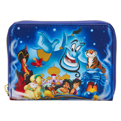 Loungefly - Portafoglio con zip - Aladdin - Aladdin 30th Anniversary A Whole New World