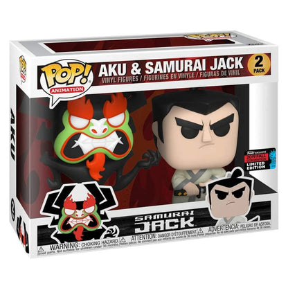 Funko POP! - Samurai Jack - 2pack Aku e Samurai Jack