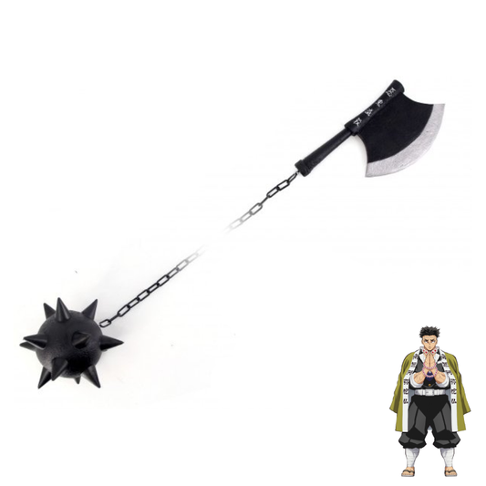 Ascia a catena con palla chiodata - Demon Slayer - Gyomei Himejima