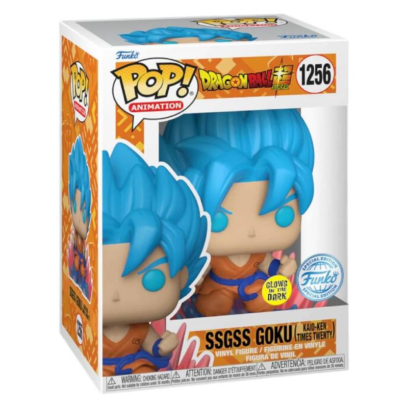 Funko POP! - Dragon Ball - SSGSS Goku (Kaio-Ken Times Twenty) GITD 1256