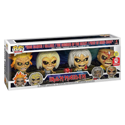 Funko POP! - Rocks - 4pack "Iron Maiden / Killers / The number of the beast / Piece of mind Eddie" GITD