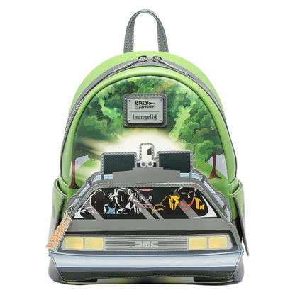 Loungefly - Zainetto - Back to the Future - 40Th Anniversary Nylon full-size backpack GITD