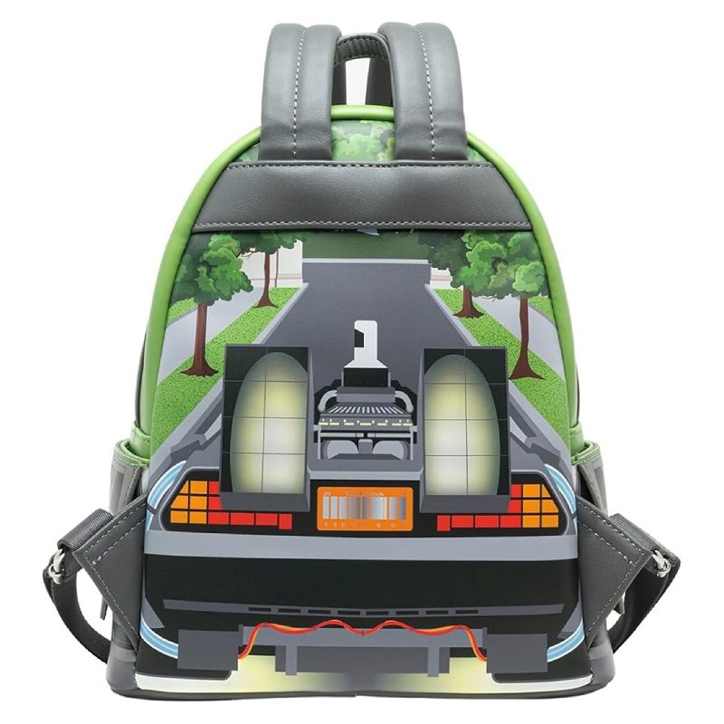 Loungefly - Zainetto - Back to the Future - 40Th Anniversary Nylon full-size backpack GITD