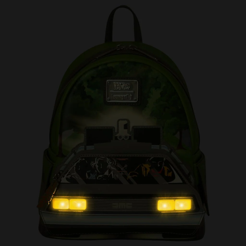 Loungefly - Zainetto - Back to the Future - 40Th Anniversary Nylon full-size backpack GITD