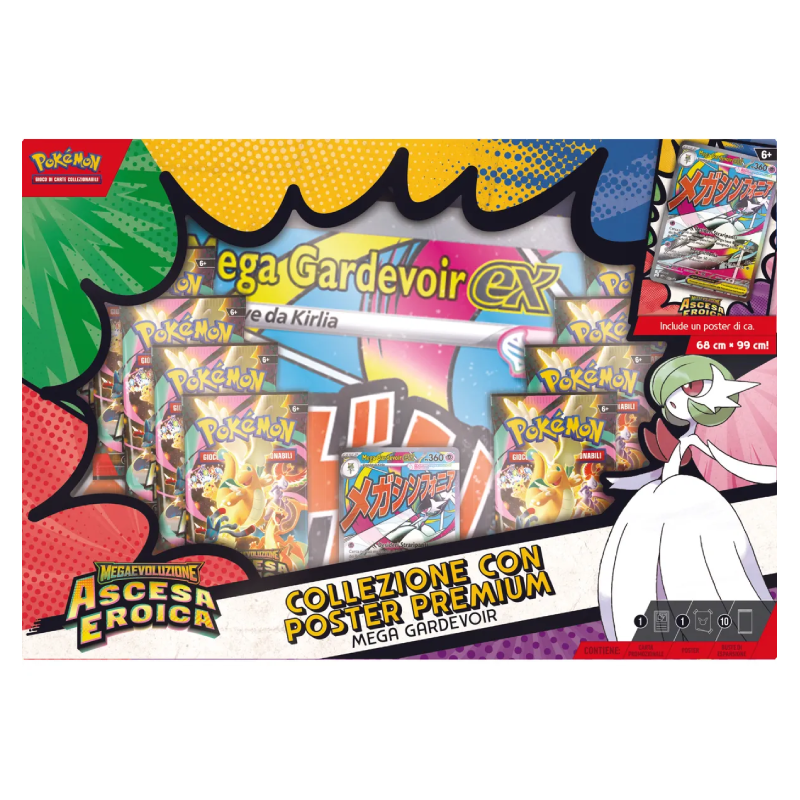 Pokémon - Ascesa Eroica - Collezione con poster premium Mega Gardevoir (IT)