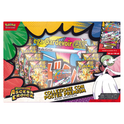 Pokémon - Ascesa Eroica - Collezione con poster premium Mega Gardevoir (IT)
