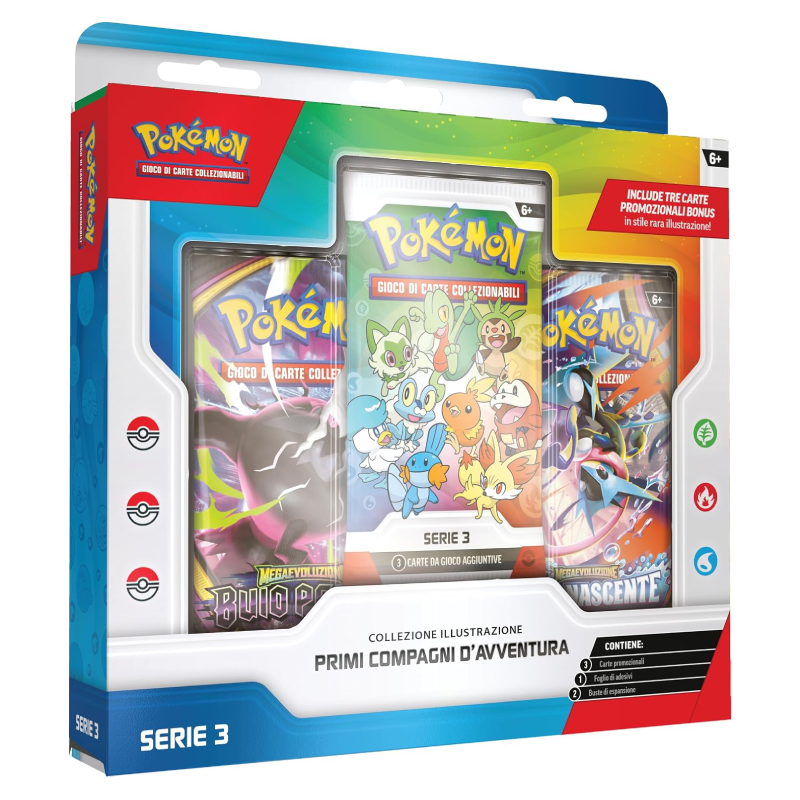 Pokémon - Collezione Illustrazione Primi compagni d'avventura Serie 3 (IT)