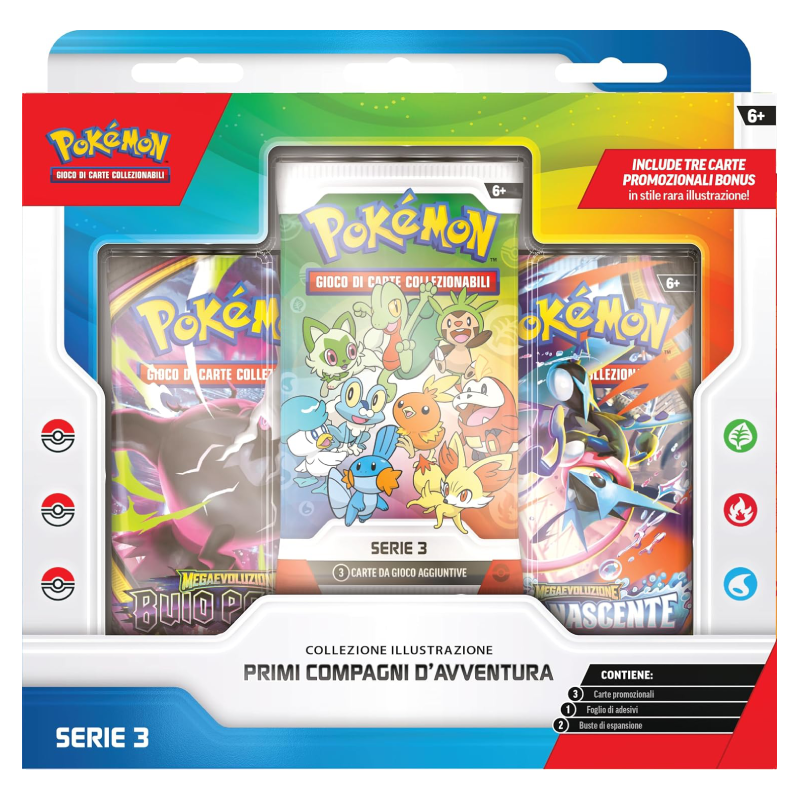 Pokémon - Collezione Illustrazione Primi compagni d'avventura Serie 3 (IT)
