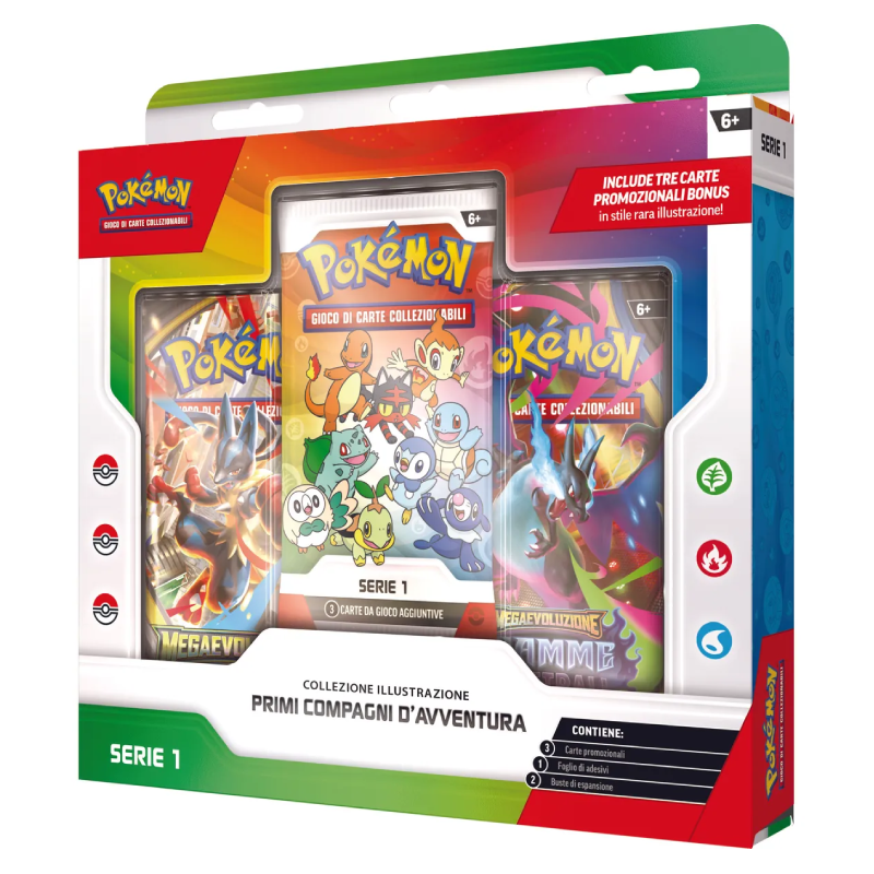 Pokémon - Collezione Illustrazione Primi compagni d'avventura Serie 1 (IT)