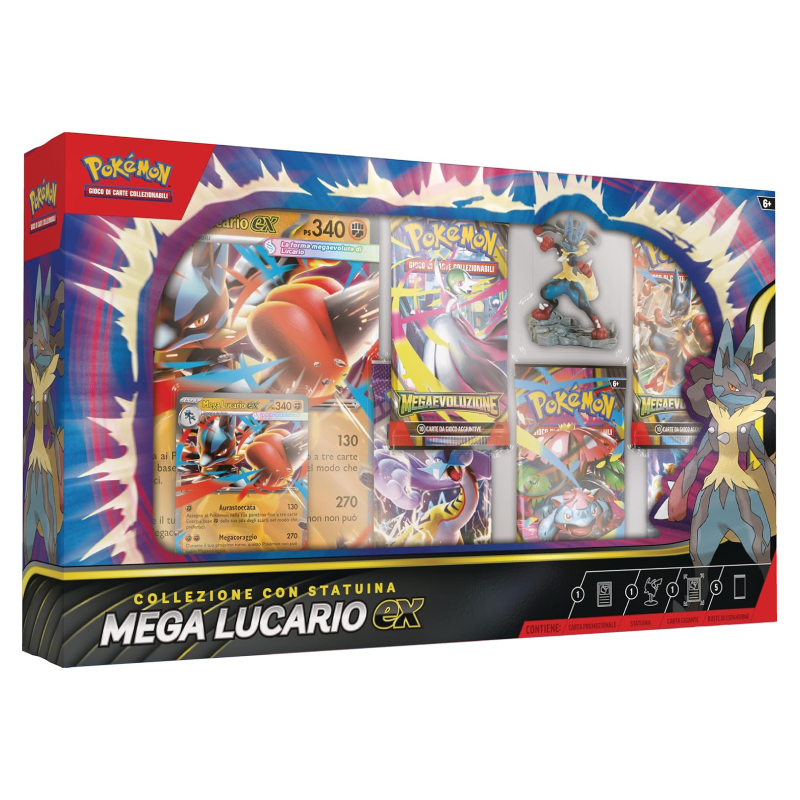 Pokémon - Collezione con statuina Mega Lucario EX (IT)