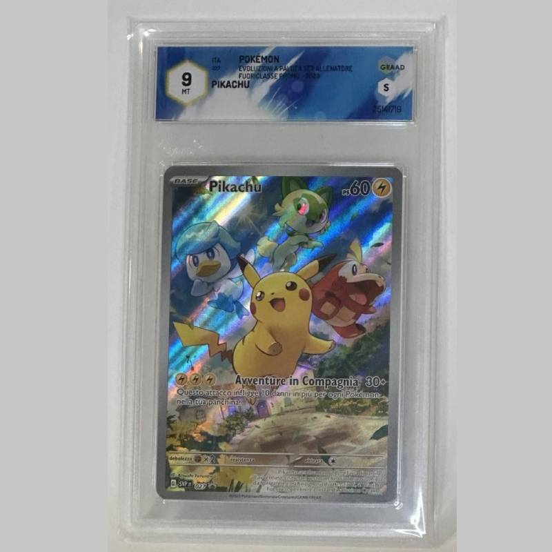 Pokémon - GRAAD - Pikachu (Evoluzioni a Paldea Set Allenatore Fuoriclasse 2023) GRAAD 9 (IT)