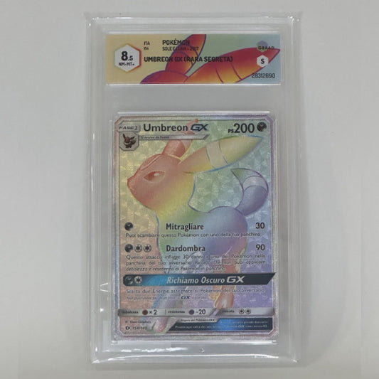 Pokémon - GRAAD - Umbreon GX (Sole e Luna 2017) GRAAD 8.5 (IT)