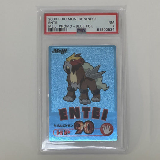Pokémon - PSA - Entei (Meiji Promo blue foil 2000) PSA 7 (JAP)