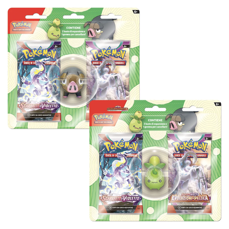 Pokémon - Collezione con gomma per cancellare di Lechonk (IT)